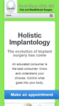 Mobile Screenshot of holisticimplantsurgery.com